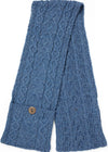 Aran Pocket Scarf | Denim