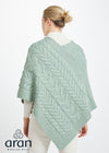 Aran Super Soft Poncho | Mint