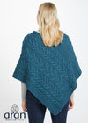 Aran Super Soft Poncho | Irish Sea