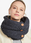Aran Buttoned Snood