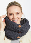 Aran Buttoned Snood