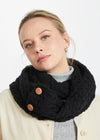 Aran Buttoned Snood