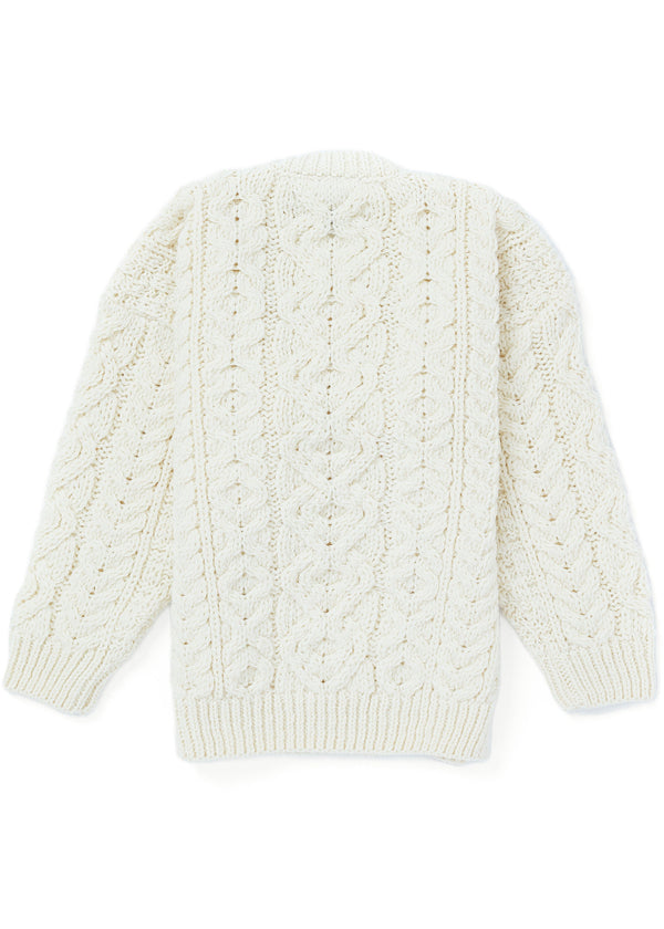 Kids Aran Sweater | Natural