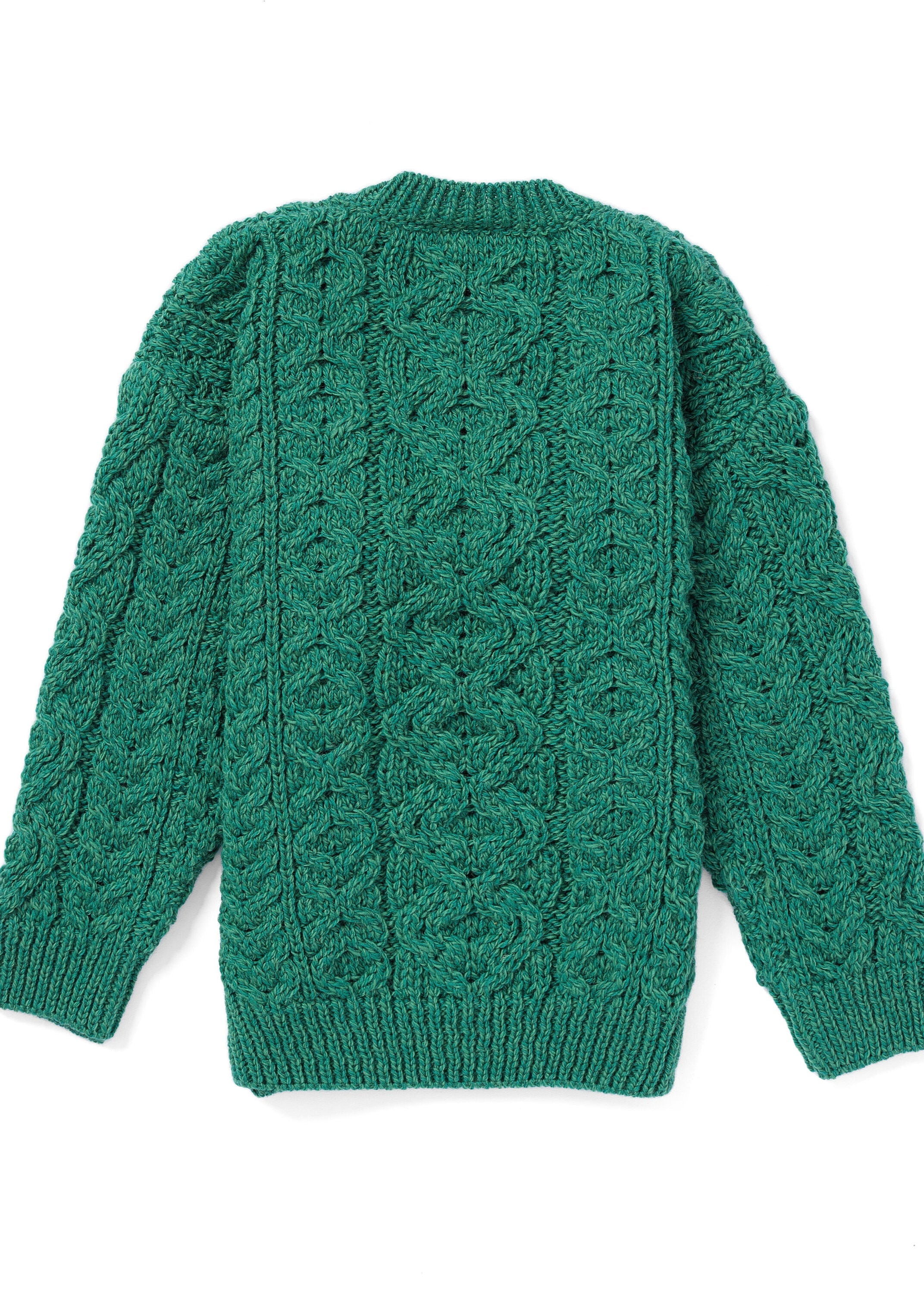 Kids Aran Sweater | Green