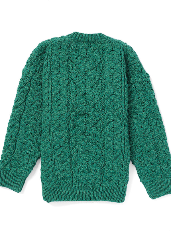 Kids Aran Sweater | Green