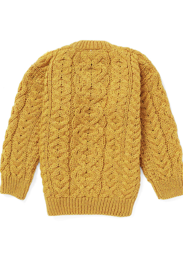 Kids Aran Sweater | Sunflower