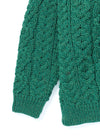 Kids Aran Sweater | Green - Clearance