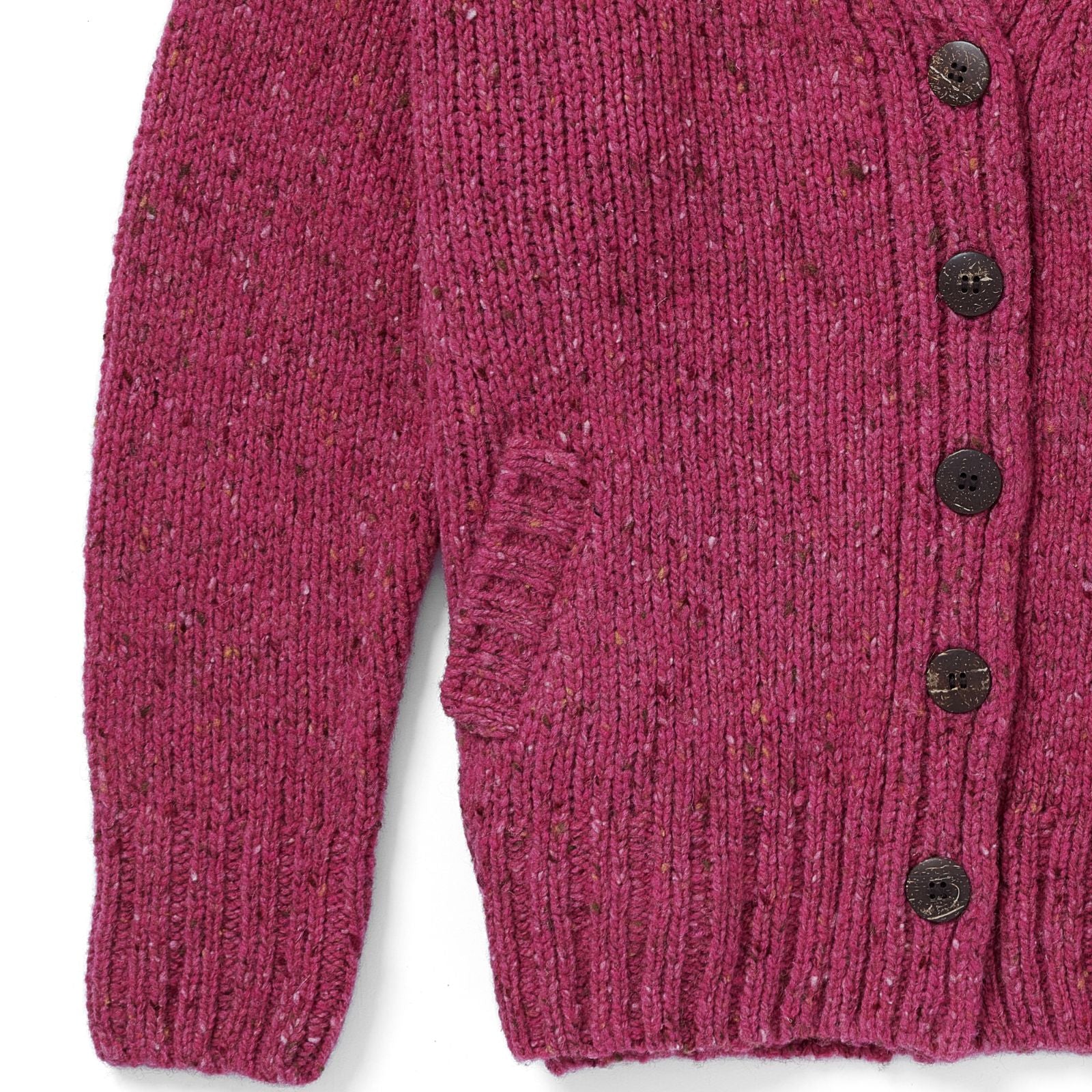 Ladies Tweed Cardigan | Pink