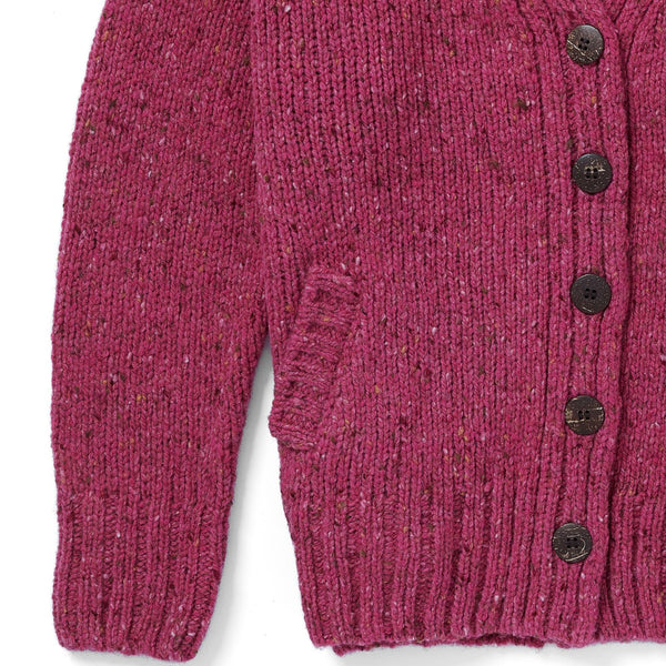 Ladies Tweed Cardigan | Pink