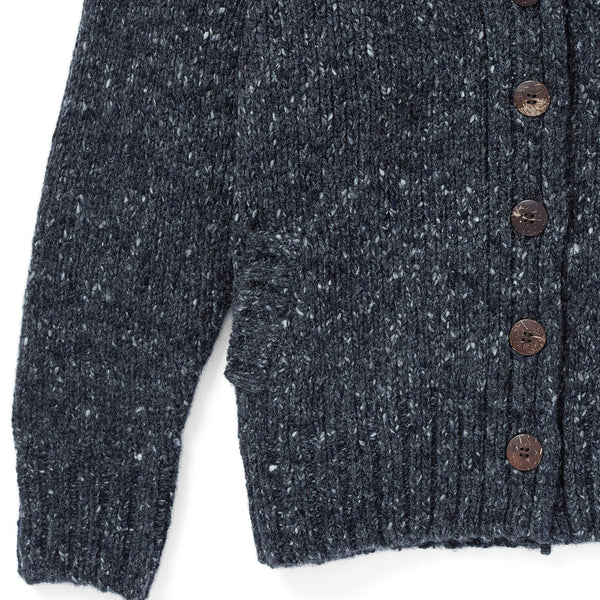 Ladies Tweed Cardigan | Charcoal