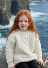 Kids Aran Sweater | Natural