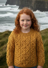 Kids Aran Sweater | Sunflower