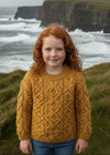 Kids Aran Sweater | Sunflower