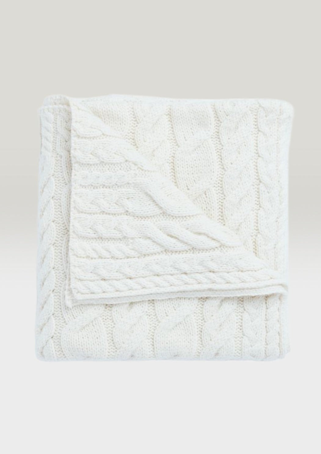 Aran Supersoft Blanket - Natural