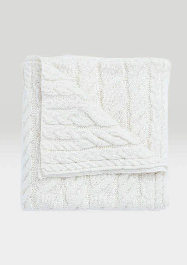 Aran Supersoft Blanket - Natural