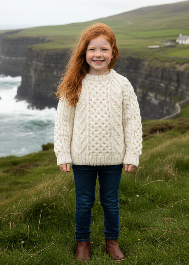 Children's Handknit Aran Sweater