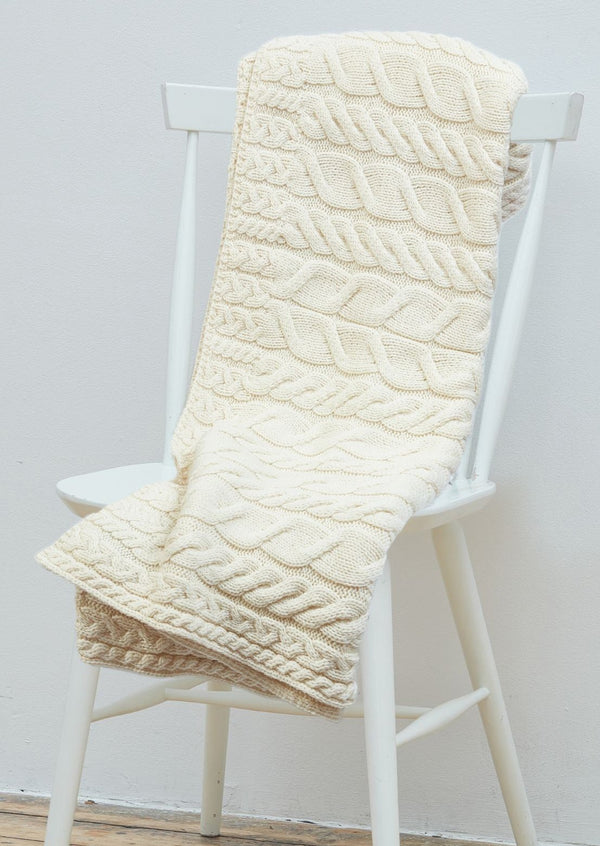 Aran Supersoft Blanket - Natural