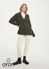 Ladies Tweed Cardigan | Green