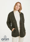 Ladies Tweed Cardigan | Green