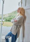 Valentia Trellis Aran Cardigan | Oatmeal
