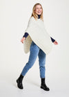 Aran Super Soft Poncho | Natural