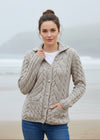 supersoft  Ladies Aran Cardigan | Oatmeal