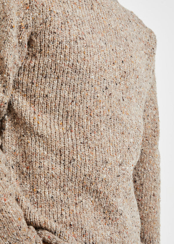 Tweed Roll Neck Mens Sweater