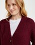Ladies Donegal Tweed Cardigan with Pockets | 100% Pure New Wool