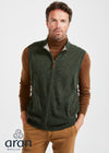 Men's Aran Nepped Gilet | Green