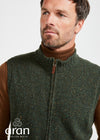 Men's Aran Nepped Gilet | Green