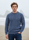 Aran Wool Sweater | Denim