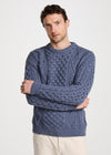 Aran Wool Sweater | Denim