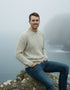 Aran Wool Sweater | Flecked Cream