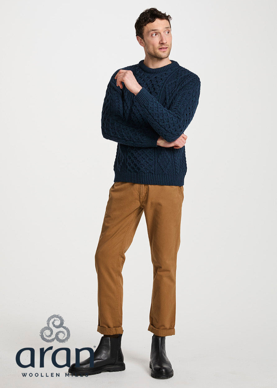 Aran Wool Sweater | Blackwatch