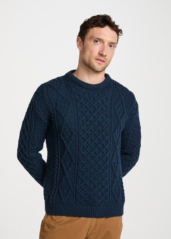 Aran Wool Sweater | Blackwatch