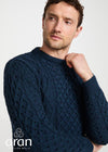 Aran Wool Sweater | Blackwatch