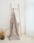 Textured Aran Stripe Super soft Merino Throw | Oat - Clearance