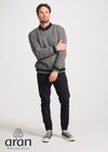 Aran Men's Stripe Sweater | Grey