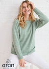 Aoife Merino Wool Crewneck Sweater | Mint