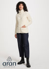 Aran Full Zip Cardigan | Natural