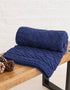 Aran Supersoft Blanket | Blue