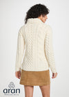 Belcarra Ladies Aran Cardigan | Natural