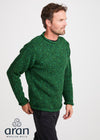 Donegal Roll Neck Fisherman Sweater | Green