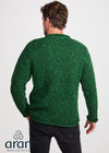 Donegal Roll Neck Fisherman Sweater | Green
