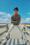 Tweed Roll Neck Mens Sweater