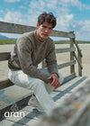 Tweed Roll Neck Mens Sweater