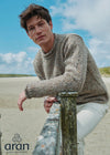 Tweed Roll Neck Mens Sweater