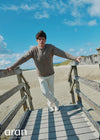 Tweed Roll Neck Mens Sweater