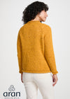 Ladies Donegal Roll Neck Sweater | Sunflower