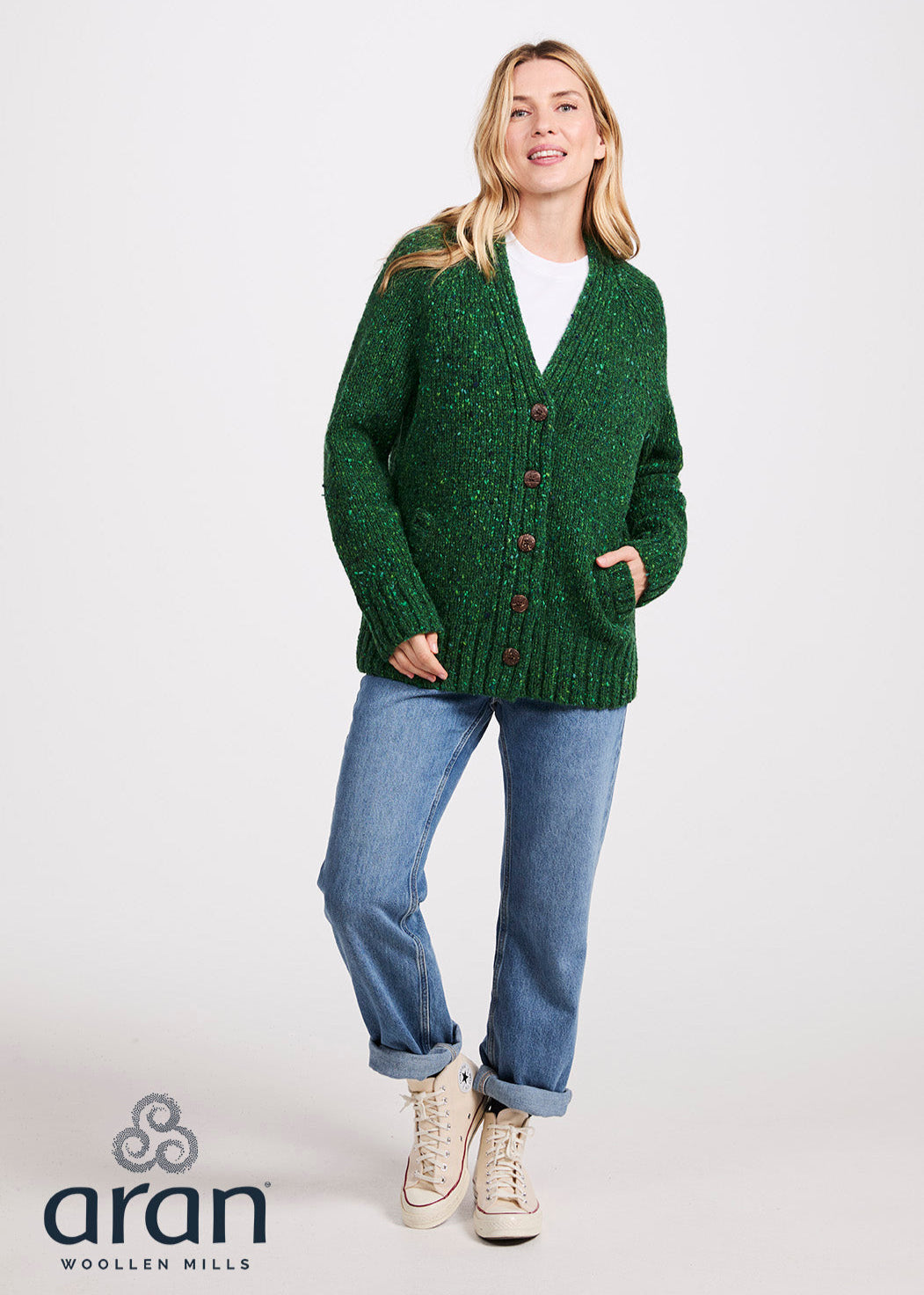 Ladies Tweed Cardigan | Valley Green